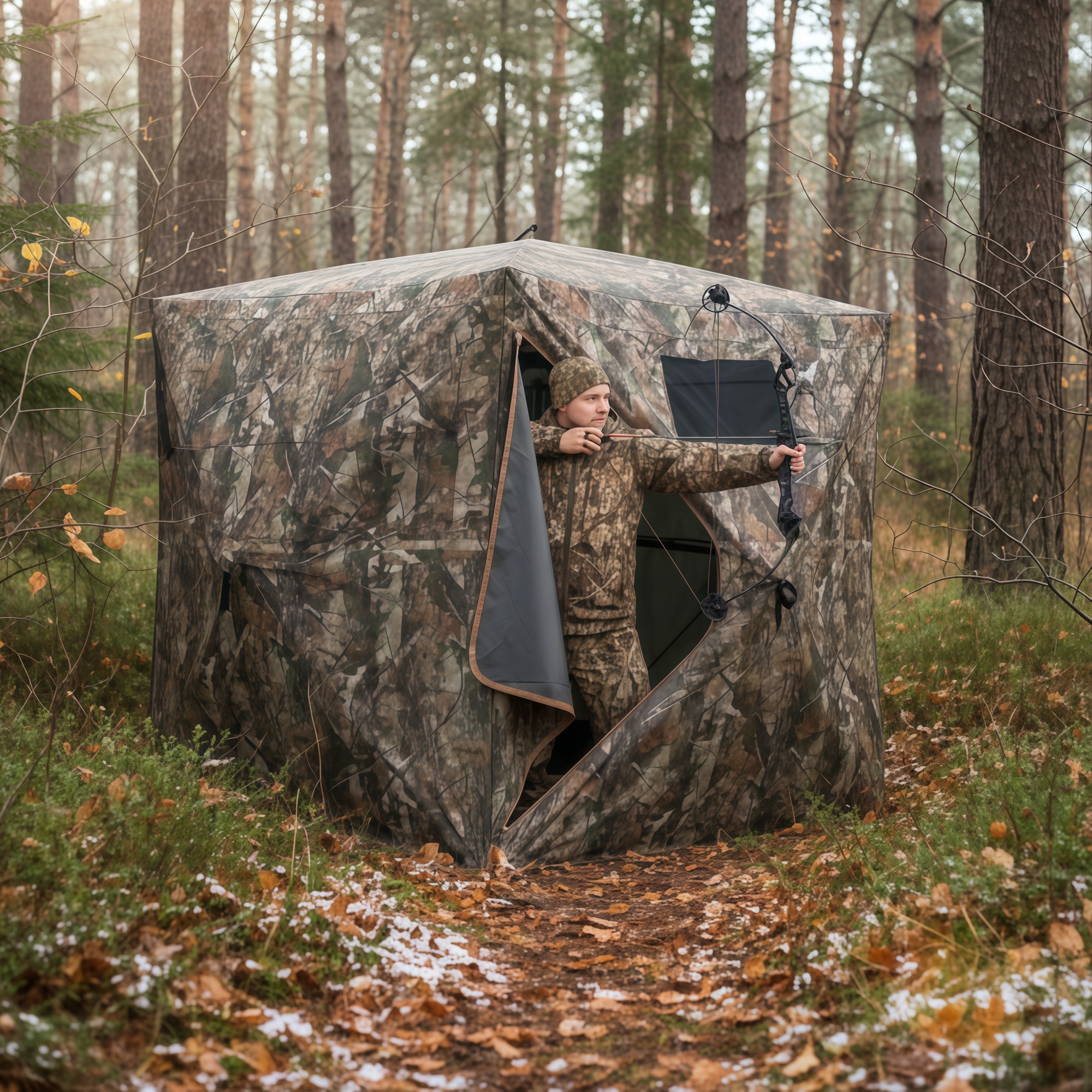 Hunting & Outdoor As - Camouflage Pop-Up Hunting Blind Easy Setup