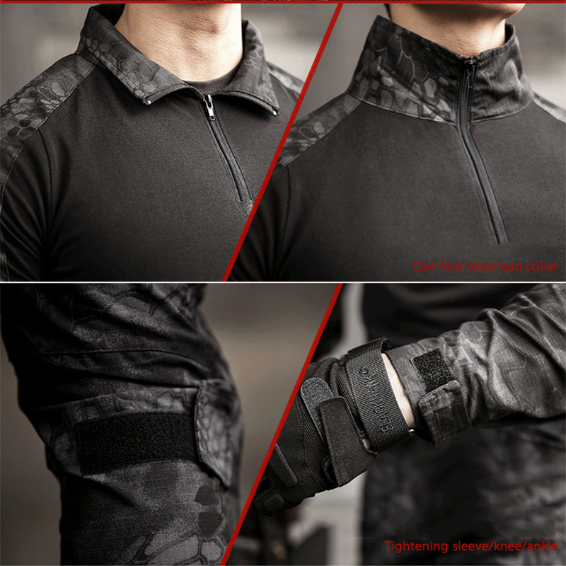 Hunting Outdoor Pants - Tactical Uniform Suit Multiple Training Kits