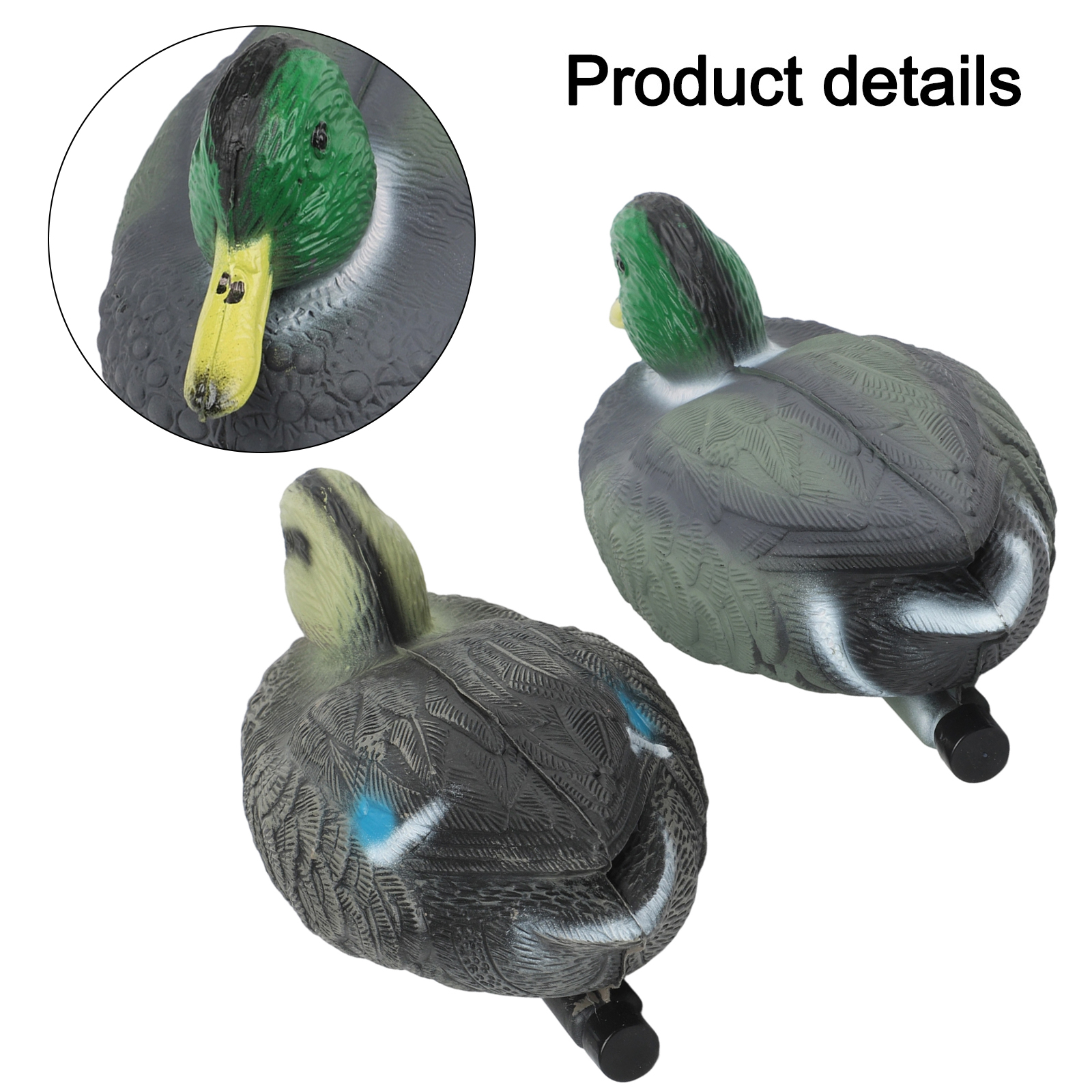 Decoy Duck Plastic - Mallard Decoy Greyish Green, Brown-black Floating
