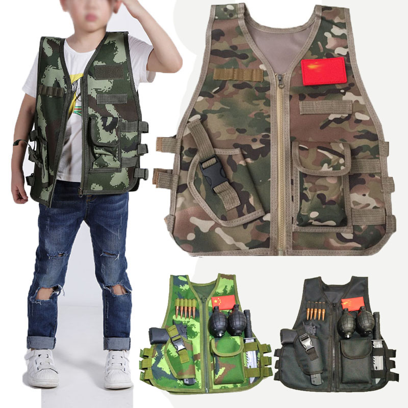 Hunting Outdoor Boys - Kids Tactical Vest Suit Hunting Outdoor