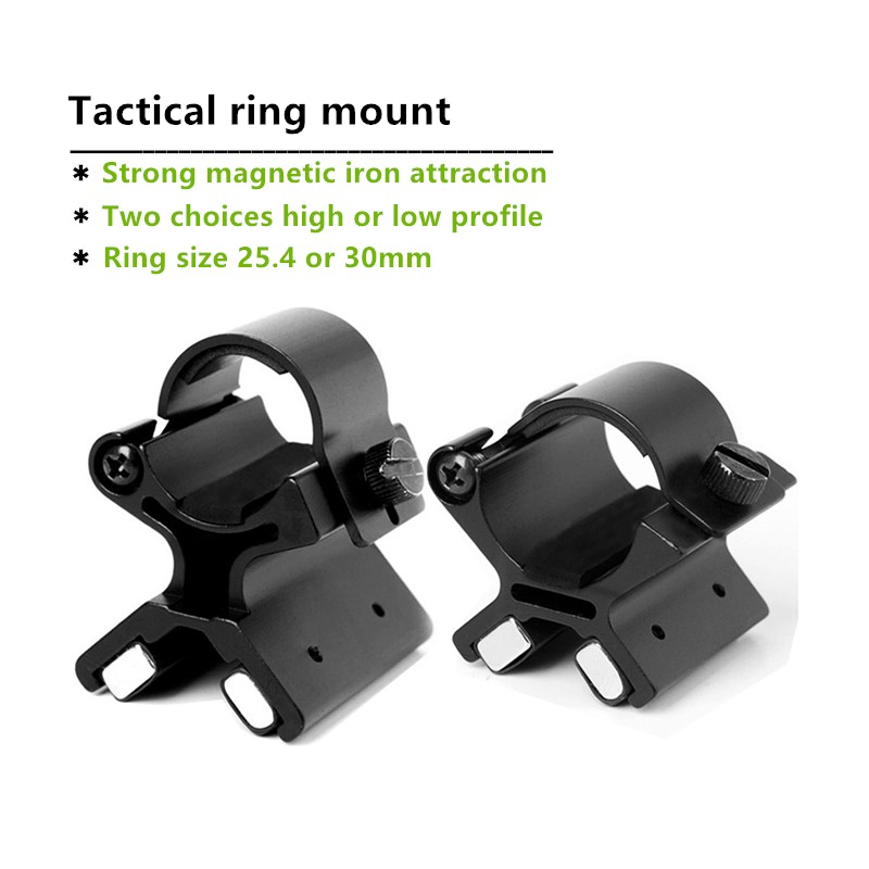 Hunting & Outdoor As - Tactical Adjustable Aluminum 25.4mm Scope Flashlight