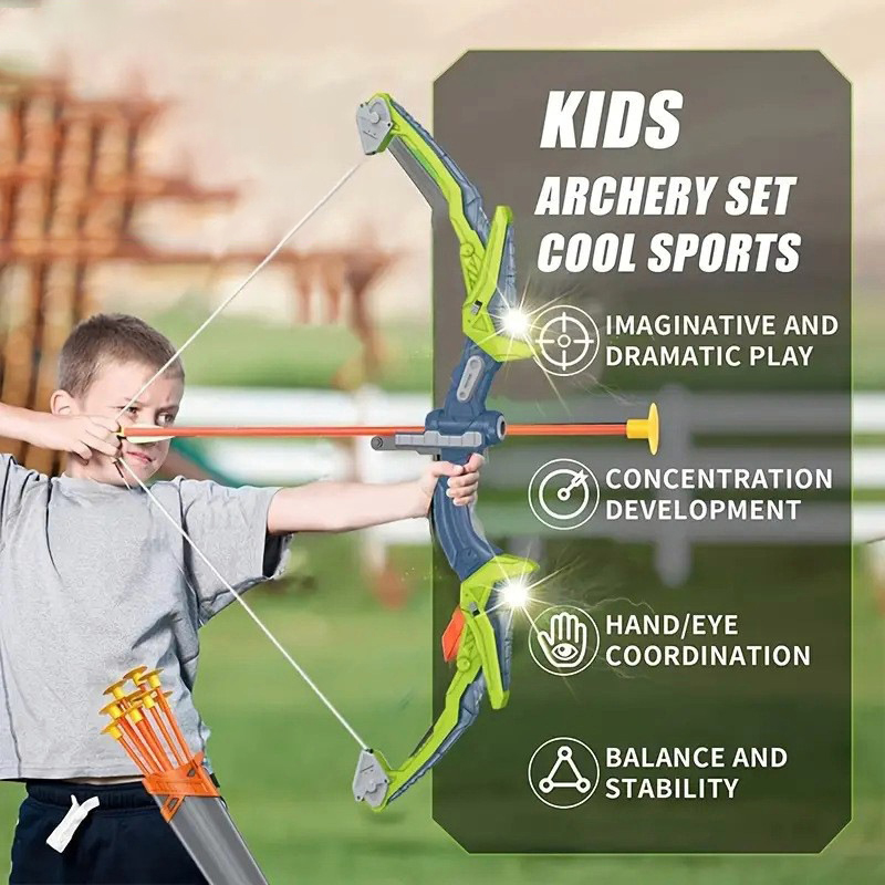 Bow and Arrows for Children Ki – Hunting Outdoor Boys recenzja i cena