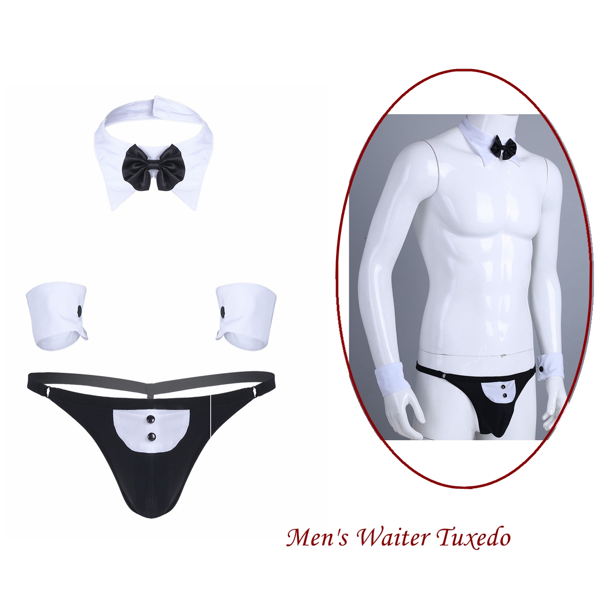 Men Cosplay Waiter Lingerie Se – Bow Stringer Tool recenzja i cena