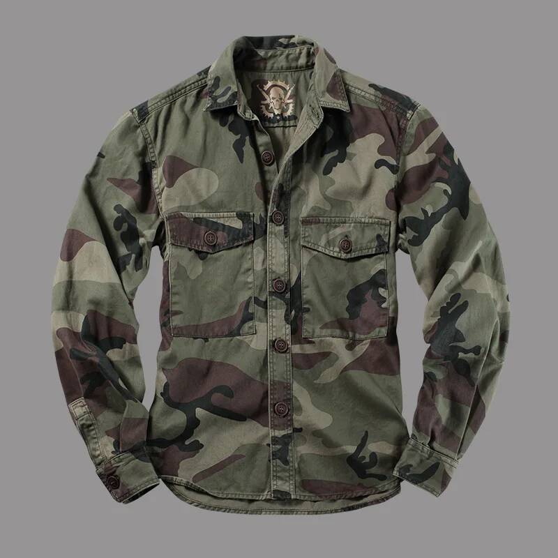 Men Outdoor Camouflage Militar – Hunting Outdoor Shirts recenzja i cena