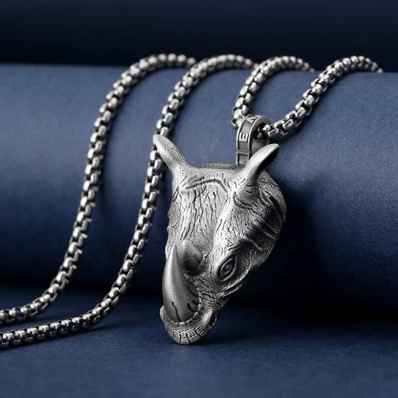 1Pcs Pure Tin Rhino Head Penda – Wildman Hunting & Outdoor Vanderbijlpark recenzja i cena