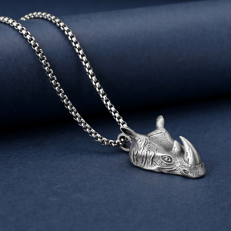 1Pcs Pure Tin Rhino Head Penda – Wildman Hunting & Outdoor Vanderbijlpark recenzja i cena
