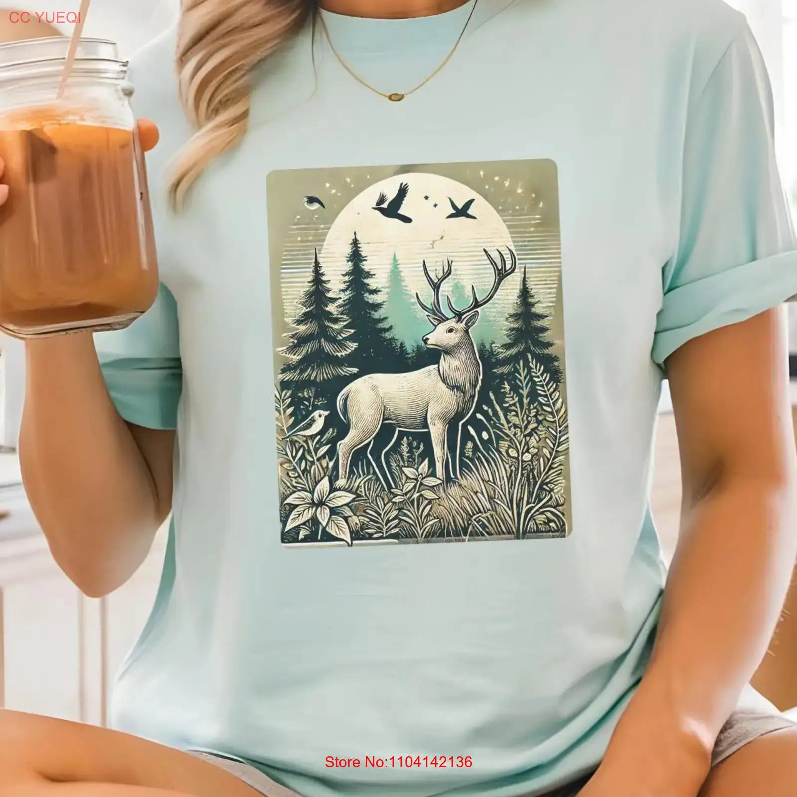 Vintage Deer T Shirt Retro Hun – Hunting Outdoor Shirts recenzja i cena